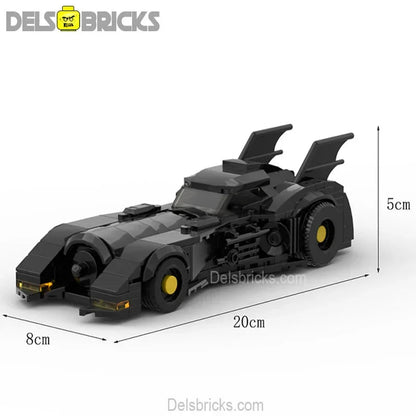 Batmobile Toy Car from Batman 1989 Movie Custom Lego Star Wars Minifigures