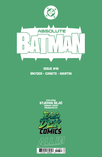 Absolute Batman #18 STJEPAN SEJIC Foil Virgin Variant