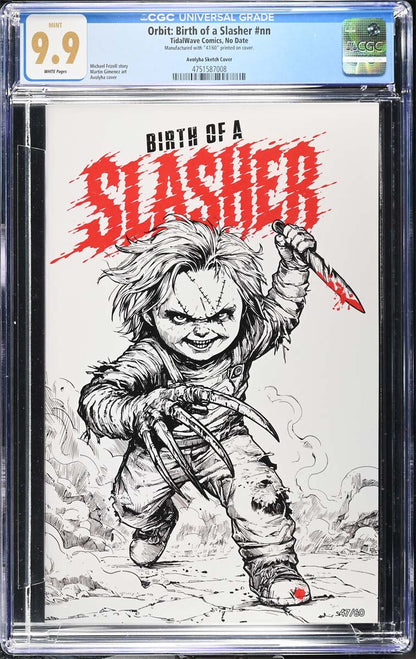 Birth of a Slasher #1 CGC 9.9 Avoltha Sketch Variant #47/60