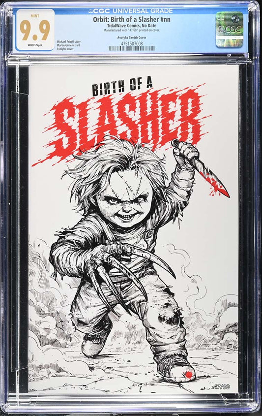 Birth of a Slasher #1 CGC 9.9 Avoltha Sketch Variant #47/60
