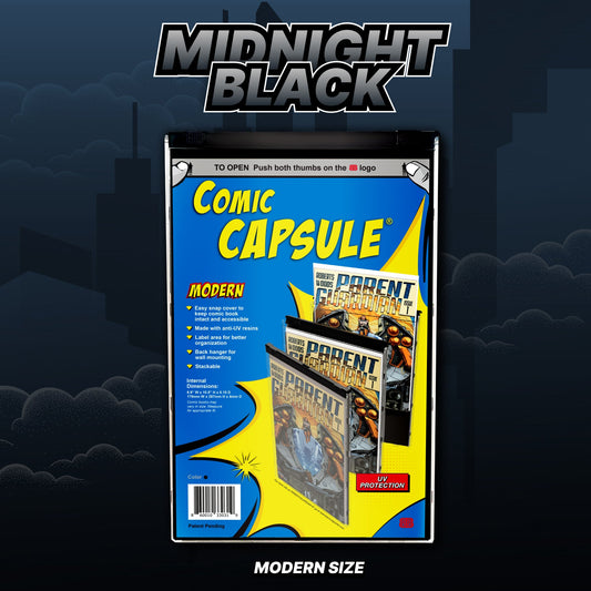 Black Modern Size ComicCapsule
