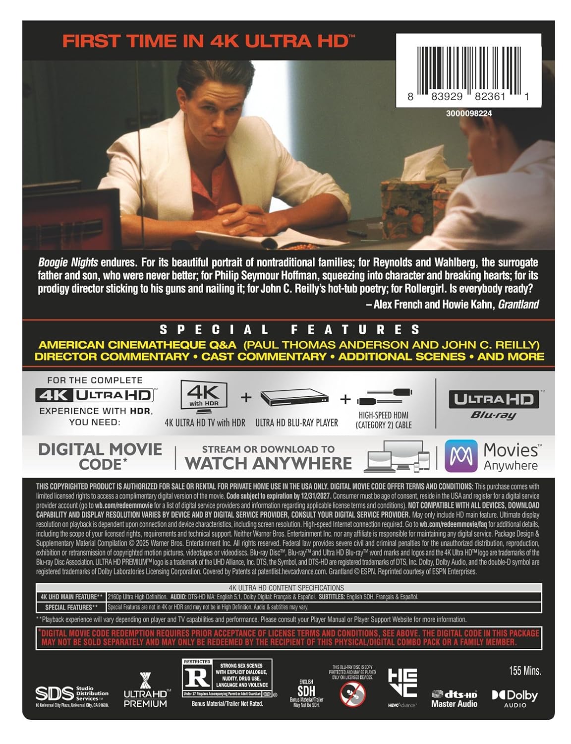 Boogie Nights - Limited Edition Steelbook (4K Ultra HD + Digital)
