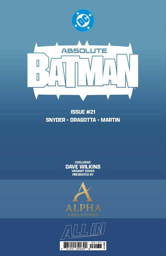ABSOLUTE BATMAN #21 DAVE WILKINS EXCLUSIVE VAR (06/17/2026)