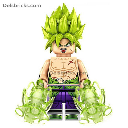 Broly Dragon Ball Z Super Lego Minifigures Anime Custom Toys 4
