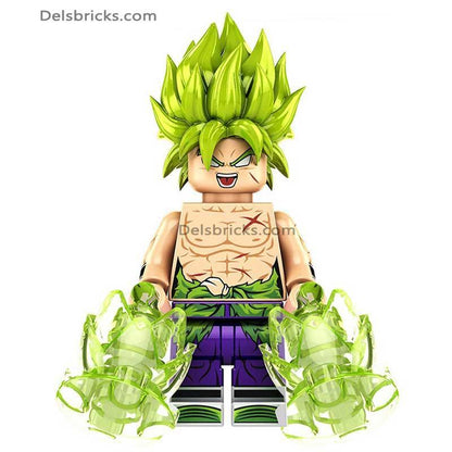 Broly Dragon Ball Z Super Lego Minifigures Anime Custom Toys 4