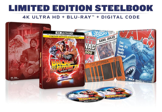 Back to the Future Part II - Limited Edition 40th Anniversary Steelbook (4K Ultra HD + Blu-ray + Digital)