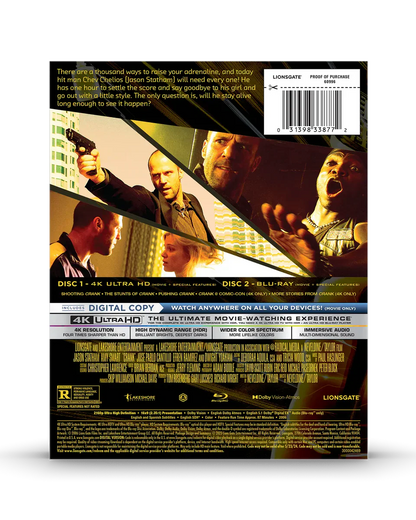 Crank - Limited Edition Steelbook (4K Ultra HD + Blu-ray + Digital)