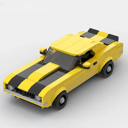 Camaro Z28 Classic Muscle Custom Lego Cars Minifigures Building Block Toys