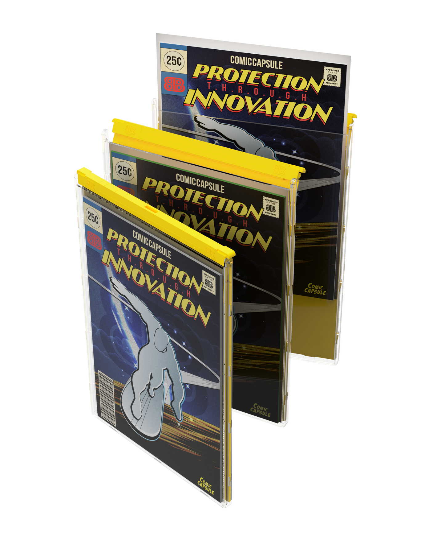 Yellow SILVER Age Size ComicCapsule