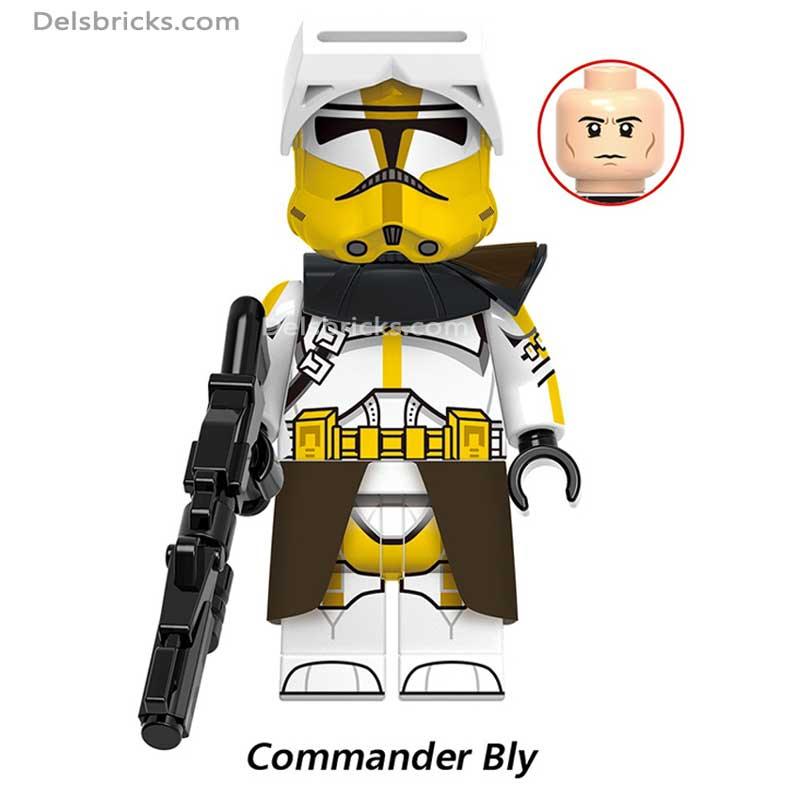 Commander Bly Clone Trooper Lego Star wars Minifigures Custom Toys
