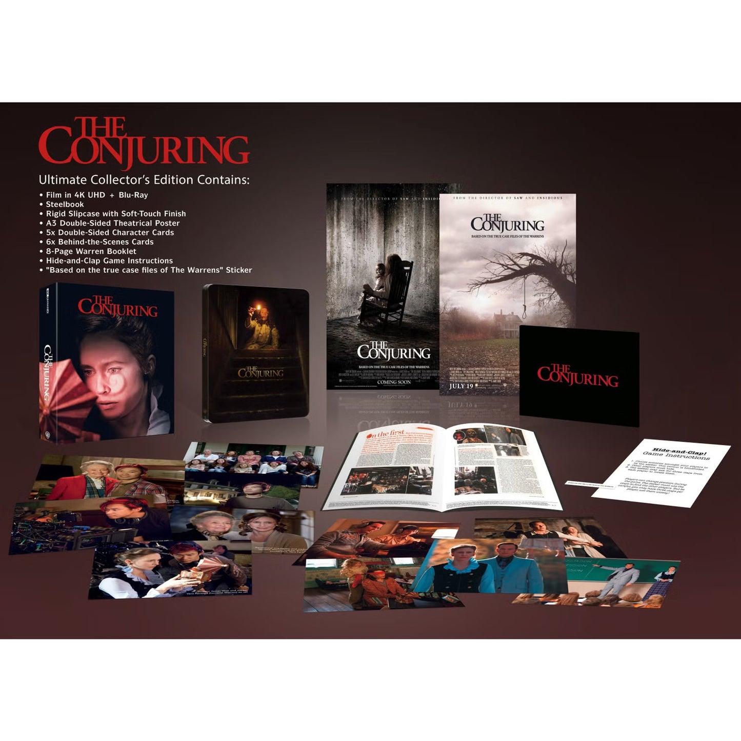 The Conjuring Steelbook - Collector's Edition (4K Ultra HD + Blu-ray)