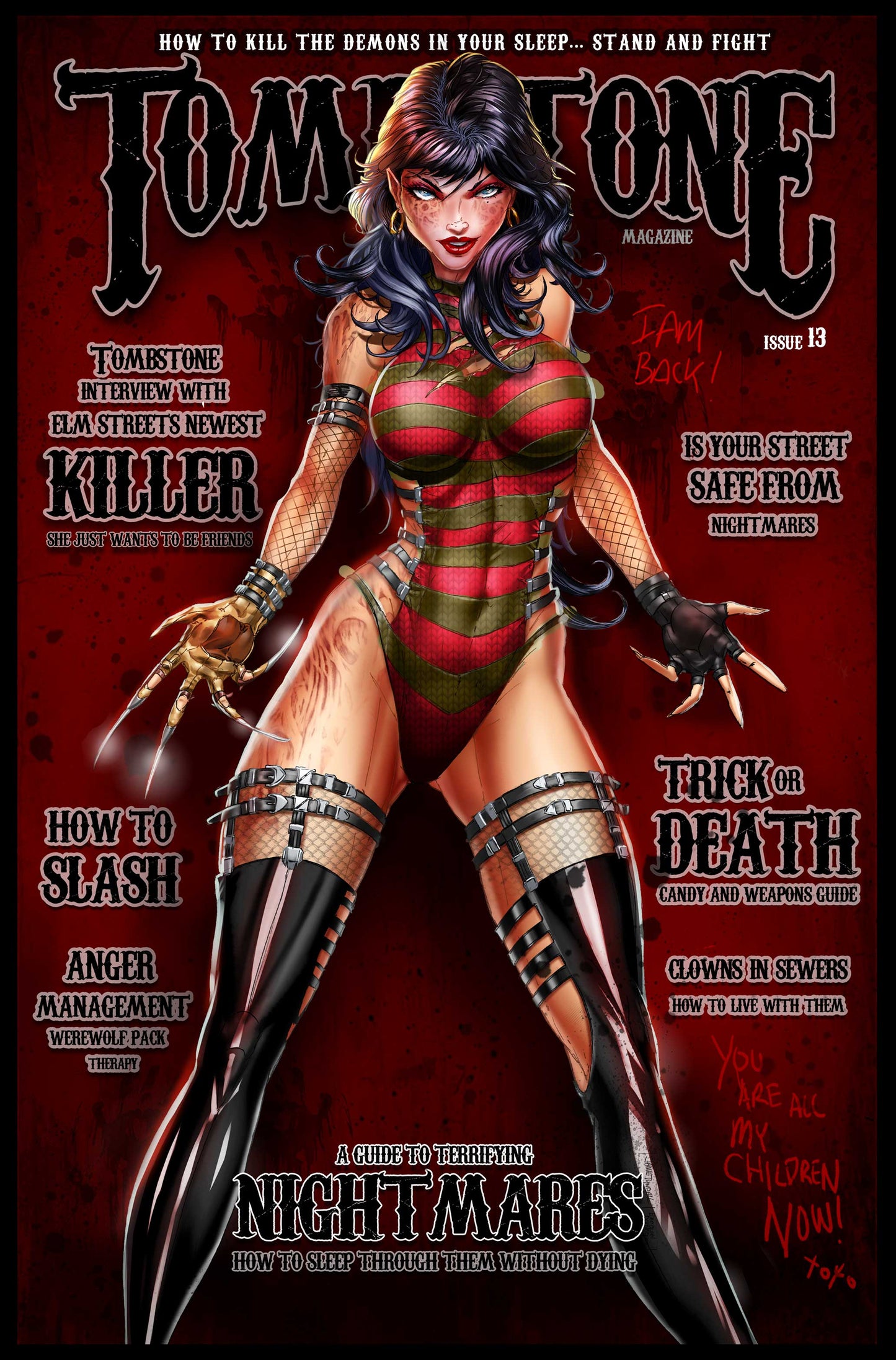 Freddy Tombstone Metal Comic