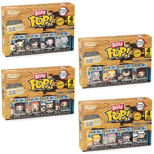 Funko Bitty Pop! Demon Slayer Mini-Figure 4-Pack Specialty - Select Figure(s)