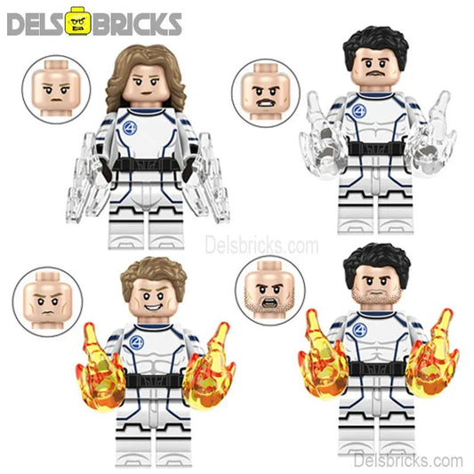 Fantastic Four First Steps Set of 4 Lego Minifigures Custom Toys 5