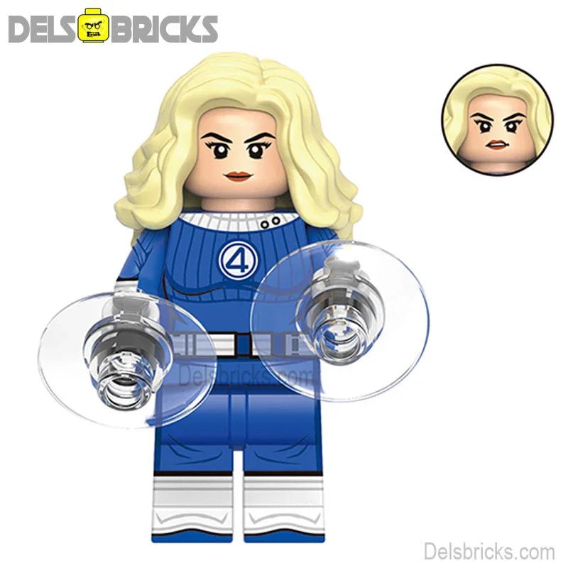 Fantastic Four Sue Storm Invisble Woman Lego Minifigures Custom Toys 1