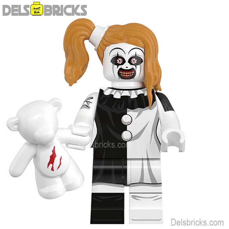 Female Art The Clown (Pale Girl) Lego Horror Movie Minifigures Custom Toys