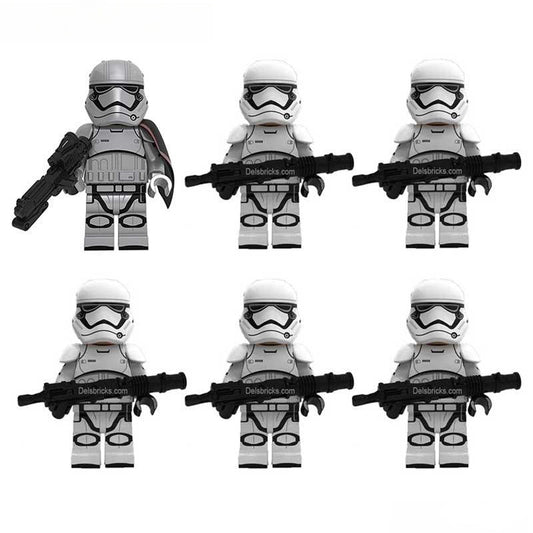 First Order Stormtrooper Set of 6 Lego Star Wars Minifigures custom toys
