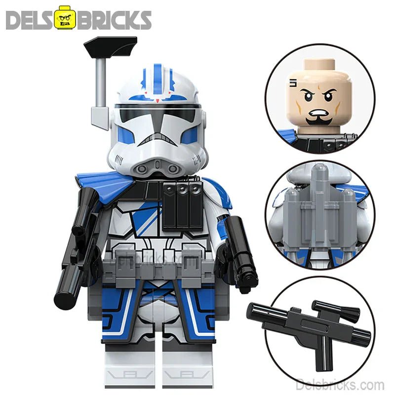 Fives 501st Clone trooper Star Wars Lego Minifigures Custom Toys S3