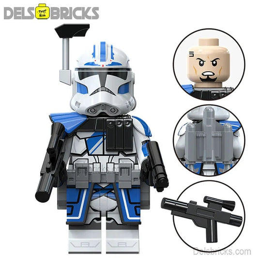 Fives 501st Clone trooper Star Wars Lego Minifigures Custom Toys S3