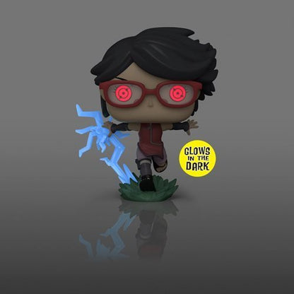 Funko Pop! 1358 Animation - Boruto - Sarada with Sharingan Vinyl Figure - Glow-in-the-Dark Entertainment Earth Exclusive