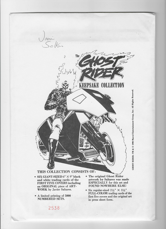 Ghost Rider Keepsake Collection 2538/5000 Signed by Javier Saltares
