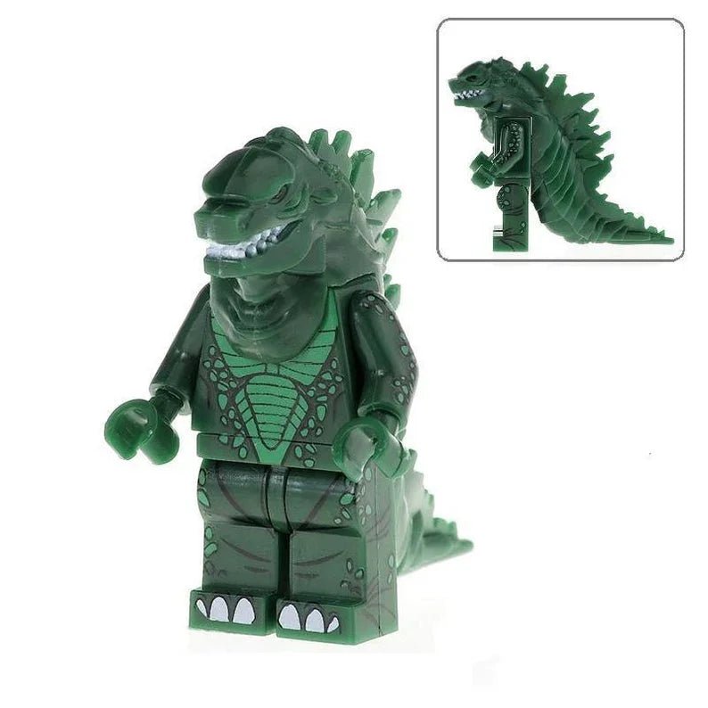Godzilla Green Kaiju Lego Minifigures Custom Toys