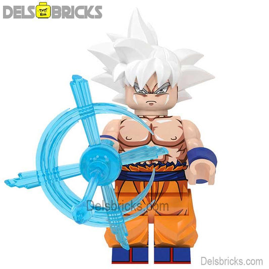 Goku White Hair Dragon Ball Z lego Minifigures Custom Anime Toys G-2
