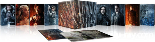 Game of Thrones: The Complete Series - Limited Edition 8 Steelbook Library Case Collection (4K Ultra HD)