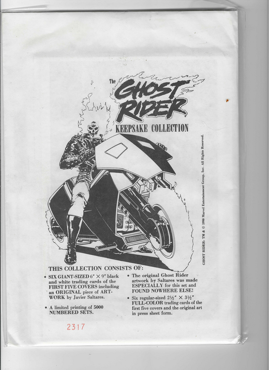 Ghost Rider Keepsake Collection 2317/5000 Sealed 1990