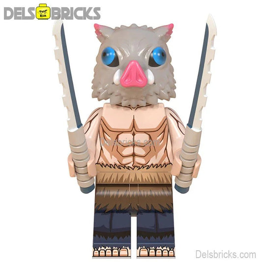 Hashibira Inosuke Demon Slayer Anime Lego Minifigures Custom Toys 1