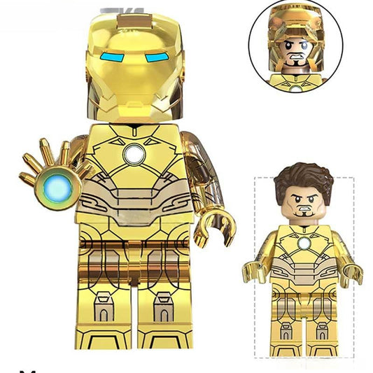 Iron Man Avengers Tony Stark Gold suit Avengers Marvel MCU Minifigure 3