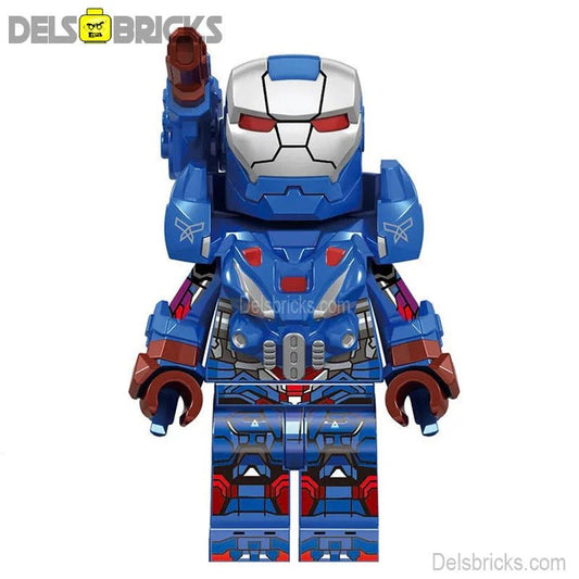 Iron Patriot James Rhodes Lego Minifigures Custom Toys 3