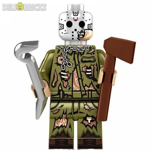 Jason Voorhees Friday The 13th Lego Minifigures Custom Horror Toys 3