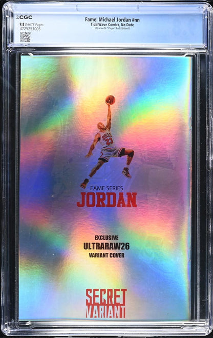 Michael Jordan #1 Fame Series CGC 9.8 Ultraraw26 White Foil Variant #1/12