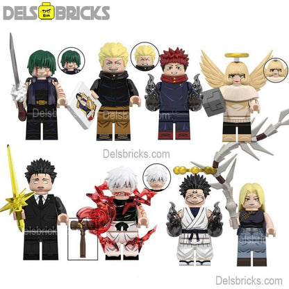 Jujutsu kaisen set of 8 Lego Anime Minifigures Custom Toys 1