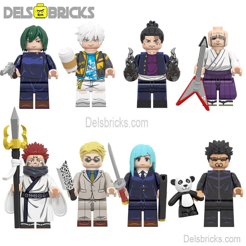 Jujutsu kaisen set of 8 Lego Anime Minifigures Custom Toys 3