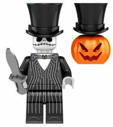 Jack Skellington Custom Minifig – The Pumpkin King