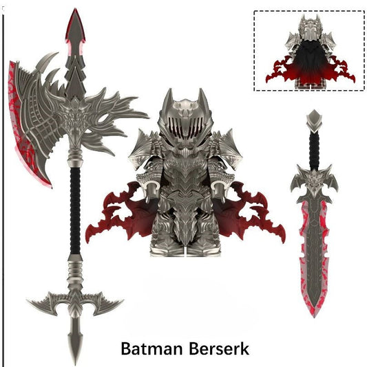 Batman Berserk Anime Minifigure – Dark Armored Demon Slayer Style