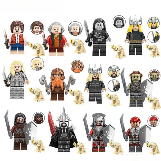 Lord of The Rings Set of 12 Lego Minifigures Custom Toys 2