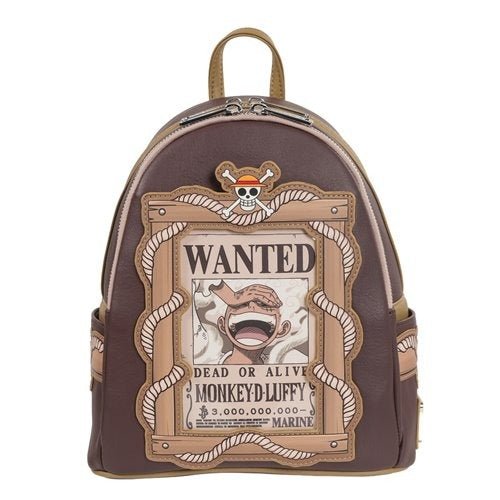 Loungefly One Piece Wanted Dead or Alive Monkey D. Luffy Mini-Backpack - Entertainment Earth Exclusive
