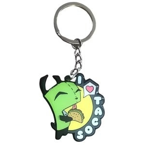 Zen Monkey: I Love Tacos - Invader Zim Keychain