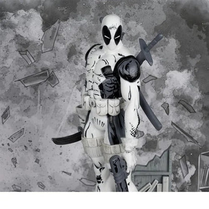 Marvel Deadpool The New Mutants #98 Line Art 1:10 Scale Posed Figure with Scene - Gold Label Exclusive