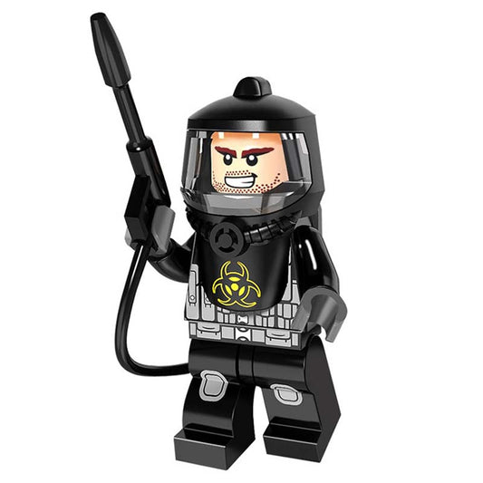 Resident Evil Black Hazmat Guy Horror Minifigure