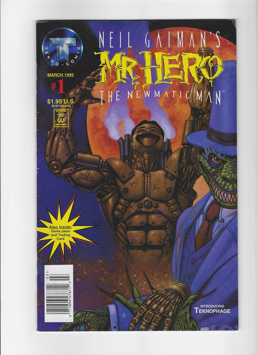 Neil Gaiman's Mr. Hero: The Newmatic Man, Vol. 1 #1A - With Cards