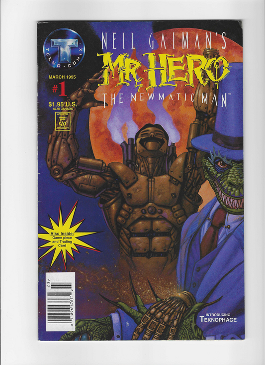 Neil Gaiman's Mr. Hero: The Newmatic Man, Vol. 1 #1A - With Cards