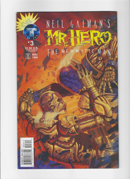 Neil Gaiman's Mr. Hero: The Newmatic Man, Vol. 1 #3A - With cards