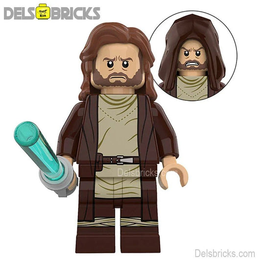 Obi Wan Kenobi with long hair Lego Star Wars Minifigures custom Toys