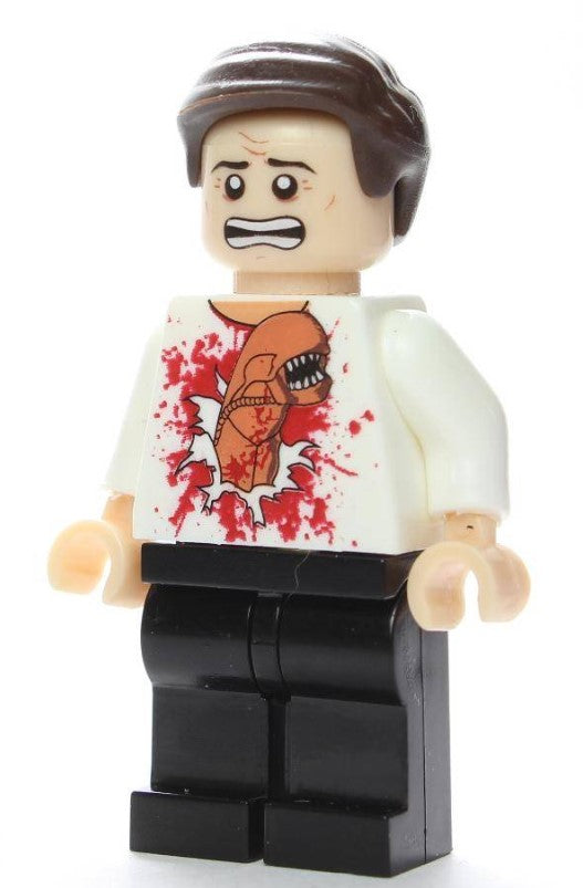 Kane Space Victim Custom Minifig – Sci-Fi Chest Parasite Scene