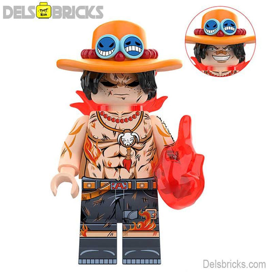 Portgas D Ace from ONE PIECE Anime Lego Minifigures custom toys 5