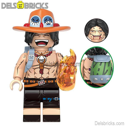 Portgas D Ace ONE PIECE Anime Lego Minifigures custom toys 1
